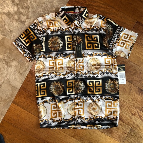 Drill Clothing Co. Shirts Baroque Gold Smooth Silk Shirt Drill Clot